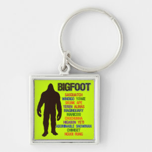 Bigfoot Names Key Ring