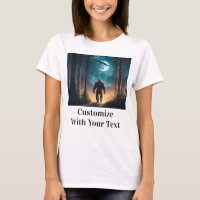 Bigfoot Night Woods Full Moon