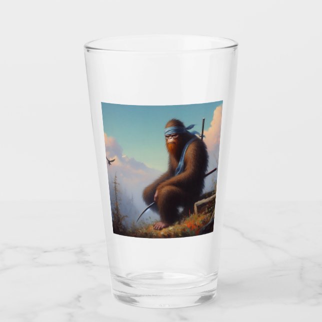 Bigfoot Ninja Glass (Front)