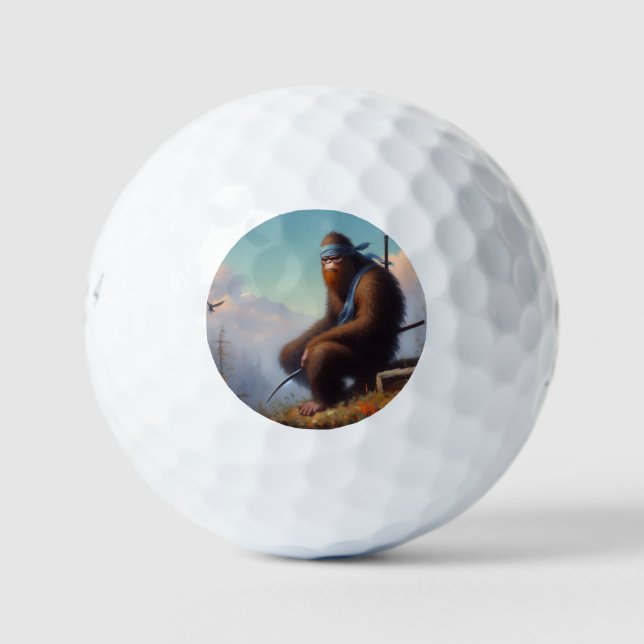 Bigfoot Ninja Golf Balls (Front)