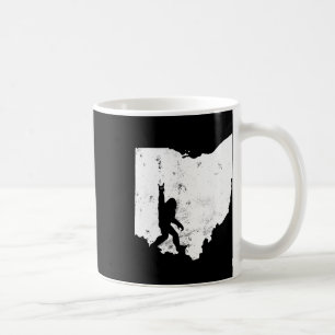 Bigfoot Ohio State Map Sasquatch Men Women Gift Coffee Mug