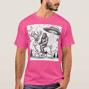 Bigfoot On A Jackalope T-Shirt