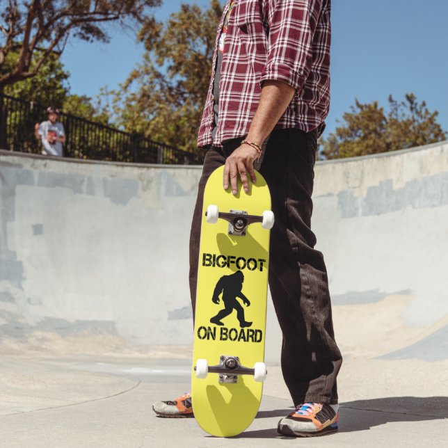 Bigfoot on Board - Funny Bigfoot     Skateboard (Outdoor 2)