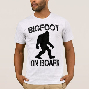 Bigfoot on Board Funny Bigfoot T-Shirt