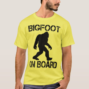 Bigfoot on Board Funny Bigfoot T-Shirt