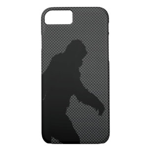 Bigfoot on Carbon Fibre Print Case-Mate iPhone Case