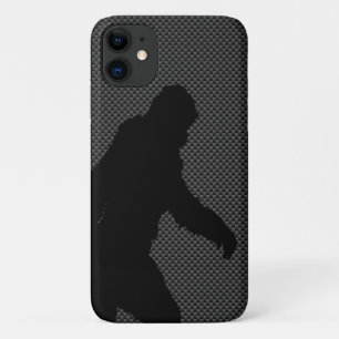 Bigfoot on Carbon Fibre Print Case-Mate iPhone Case