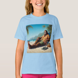 Bigfoot On the Beach T-Shirt