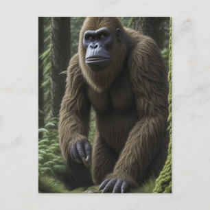 Bigfoot or Sasquatch Keeping in Touch Postcard