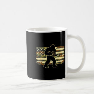 Bigfoot owner camo us american flag sasquatch coffee mug