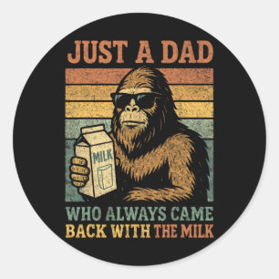 Bigfoot Papa Classic Round Sticker