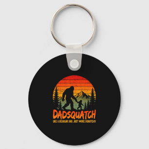 Bigfoot papa dadsquatch like a regular dad fathers key ring