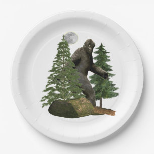 Bigfoot Paper Plate