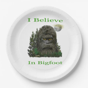 Bigfoot Paper Plate