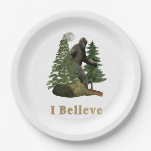 Bigfoot Paper Plate