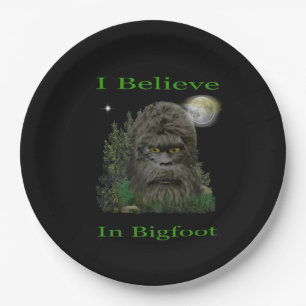 Bigfoot Paper Plate