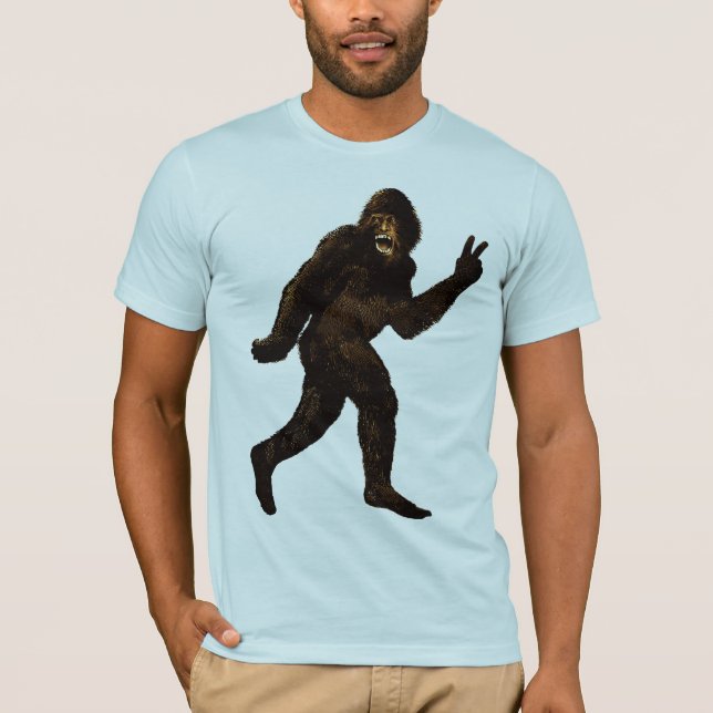 Bigfoot Peace Sign T-Shirt (Front)
