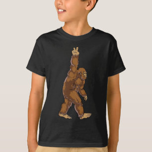 Bigfoot Peace Sign T-Shirt
