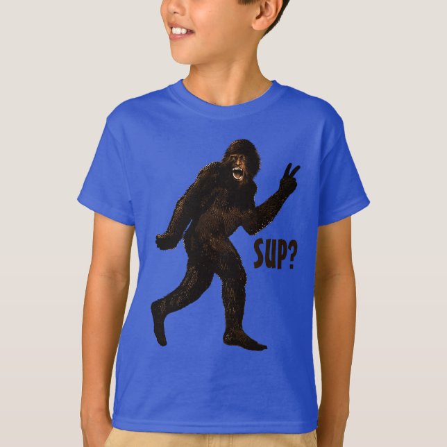 Bigfoot Peace  Sup? T-Shirt (Front)