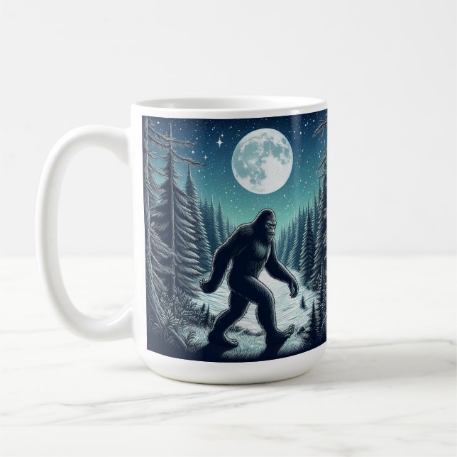 Bigfoot, Perfect for Sasquatch Lovers Coffee Mug (Left)