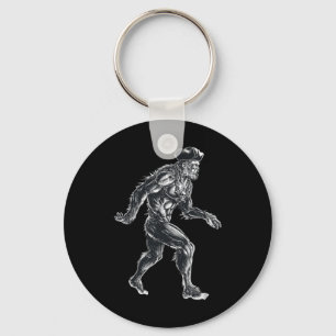 Bigfoot Pirate - Sasquatch Big Foot - Spooky For H Key Ring