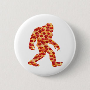 Bigfoot Pizza    6 Cm Round Badge