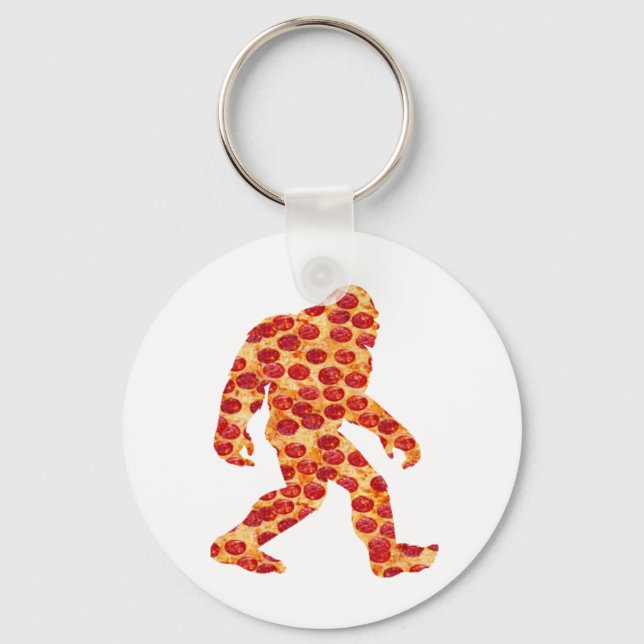 Bigfoot Pizza    Key Ring (Front)