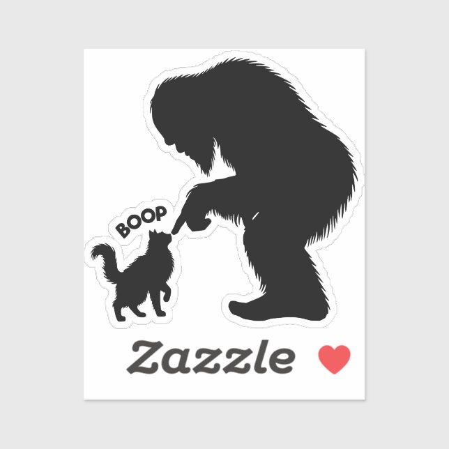 Bigfoot Playful Long Haired Cat Boop (Sheet)