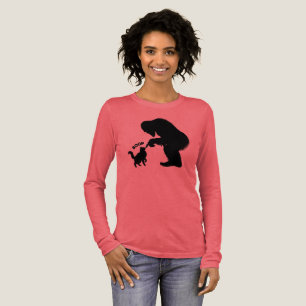 Bigfoot Playful Long Haired Cat Boop Tri-Blend Shirt