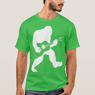 Bigfoot playing acoustic guitar Music lovers T-Shirt