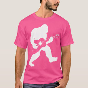 Bigfoot Playing Acoustic Guitar T-Shirt