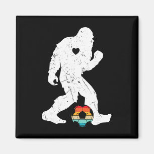 Bigfoot Playing Soccer For Player Fans Enthusiast Magnet
