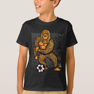 Bigfoot Playing Soccer For Soccer Players Funny Gi T-Shirt