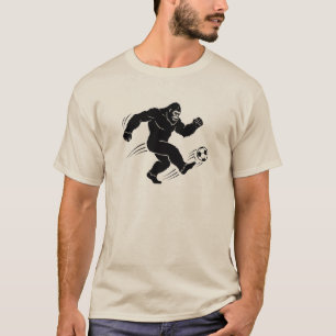 Bigfoot Playing Soccer T-Shirt