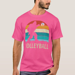 Bigfoot Playing Volleyball Funny Sasquatch Volleyb T-Shirt