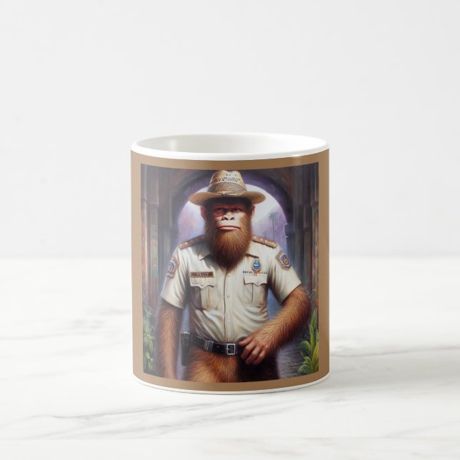 Bigfoot Policeman Coffee Mug (Center)