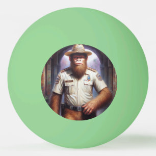 Bigfoot Policeman Ping Pong Ball