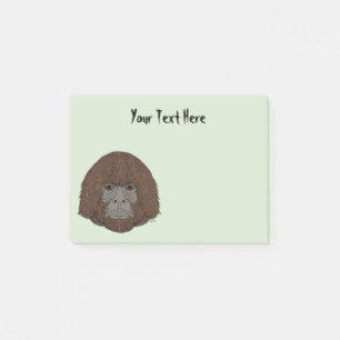 Bigfoot Portrait 2 (Human-Like) Post-it Notes