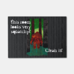Bigfoot Post-it Notes