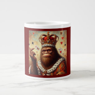 Bigfoot Queen of Hearts Large Coffee Mug