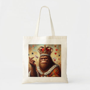 Bigfoot Queen of Hearts Tote Bag