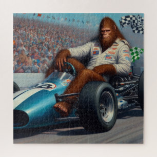 Bigfoot Racecar Jigsaw Puzzle