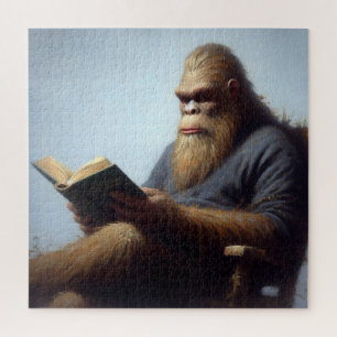 Bigfoot Reading Jigsaw Puzzle