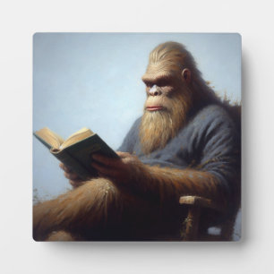 Bigfoot Reading Plaque
