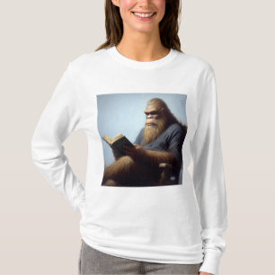 Bigfoot Reading T-Shirt