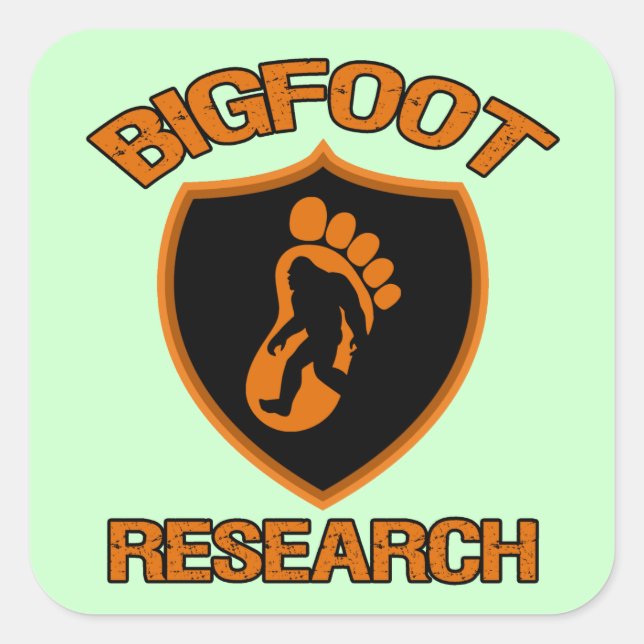 Bigfoot Research Square Sticker (Front)