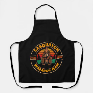 Bigfoot Research Team Retro Vintage Sasquatch Apron