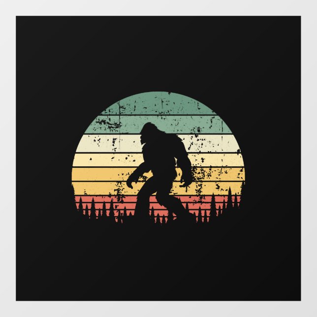 Bigfoot Retro Sunset Gift (Sheet)
