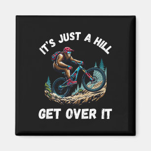 Bigfoot Ride Mountain Bike Funny Sasquatch Cycling Magnet