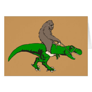 Bigfoot riding T Rex